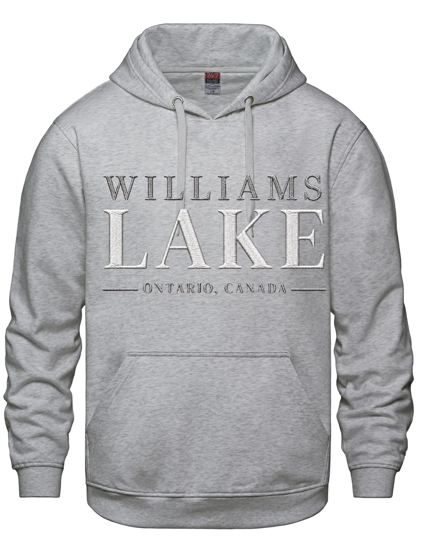 Embroidered Hooded Sweatshirt- Williams Lake