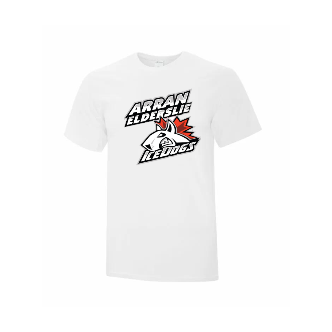 Full Chest Logo Cotton T-Shirt - Arran Elderslie Icedogs