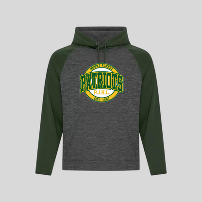 Two Tone Printed Full Chest Hoodie - Mount Forest Patriots