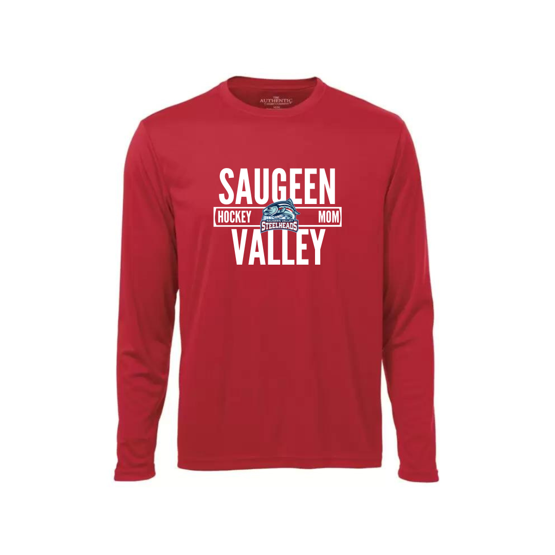 Hockey Mom Graphic Long Sleeve - Saugeen Valley Steelheads