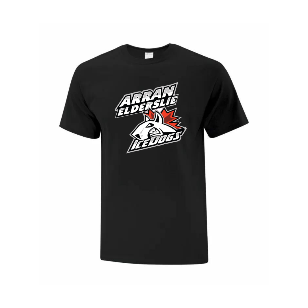 Full Chest Logo Cotton T-Shirt - Arran Elderslie Icedogs