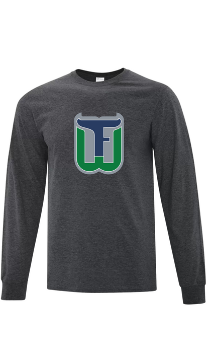 Adult Original Emblem Cotton Long Sleeve - Fergus Whalers