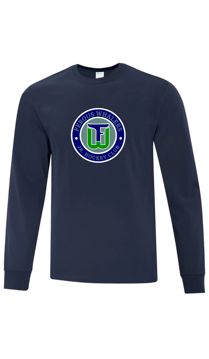 Adult Original Emblem Cotton Long Sleeve - Fergus Whalers