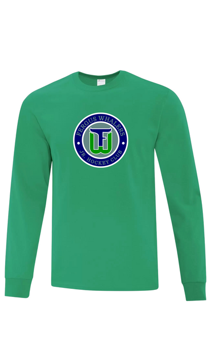 Adult Original Emblem Cotton Long Sleeve - Fergus Whalers