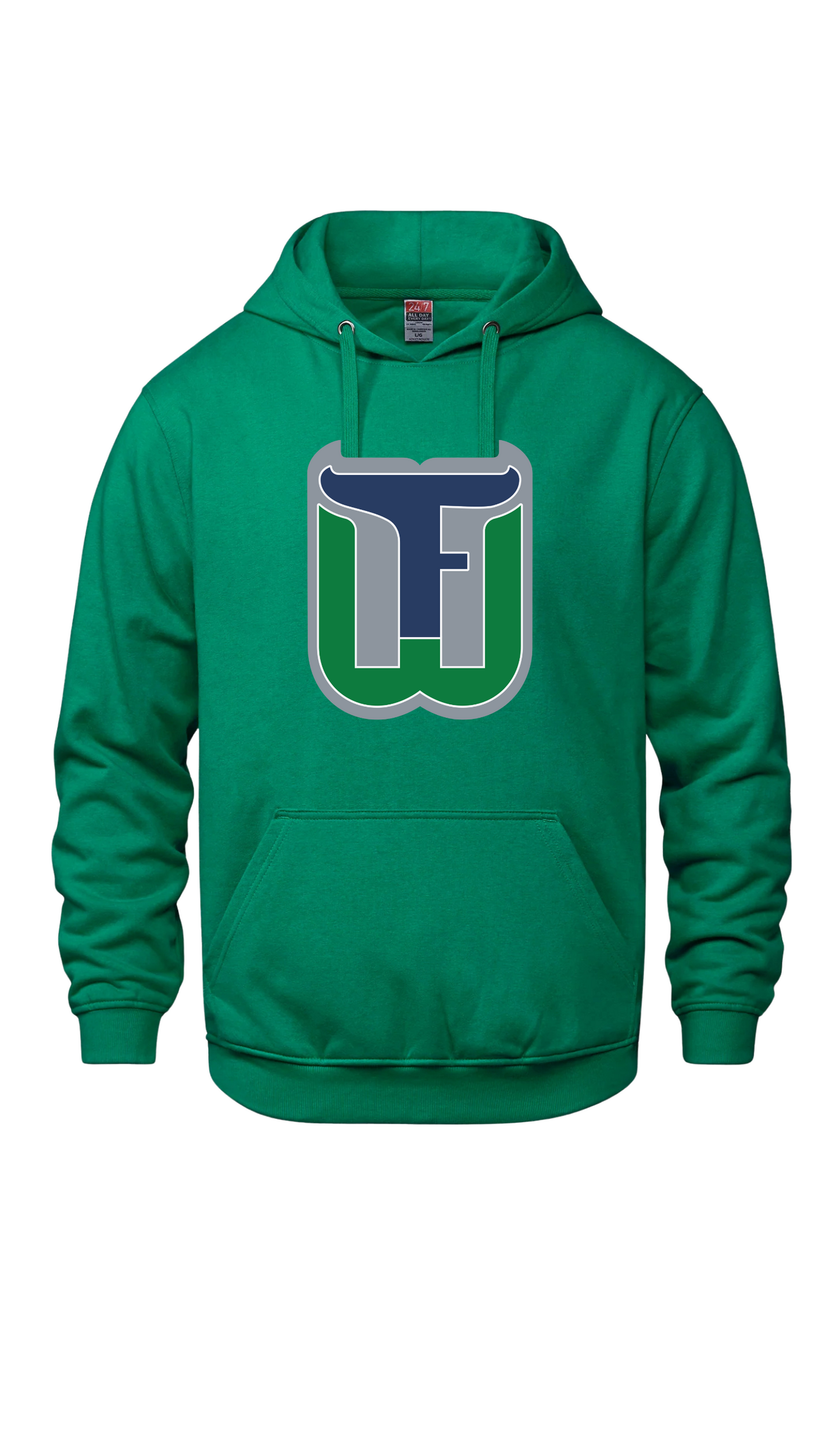 Adult Original Emblem Hooded Sweatshirt - Fergus Whalers