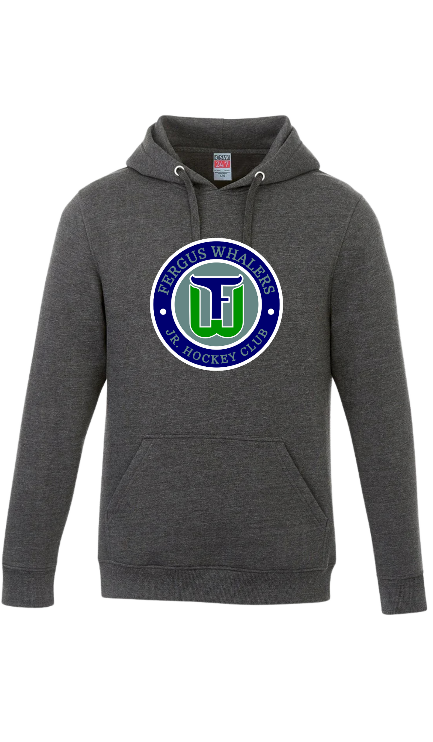 Adult Original Emblem Hooded Sweatshirt - Fergus Whalers