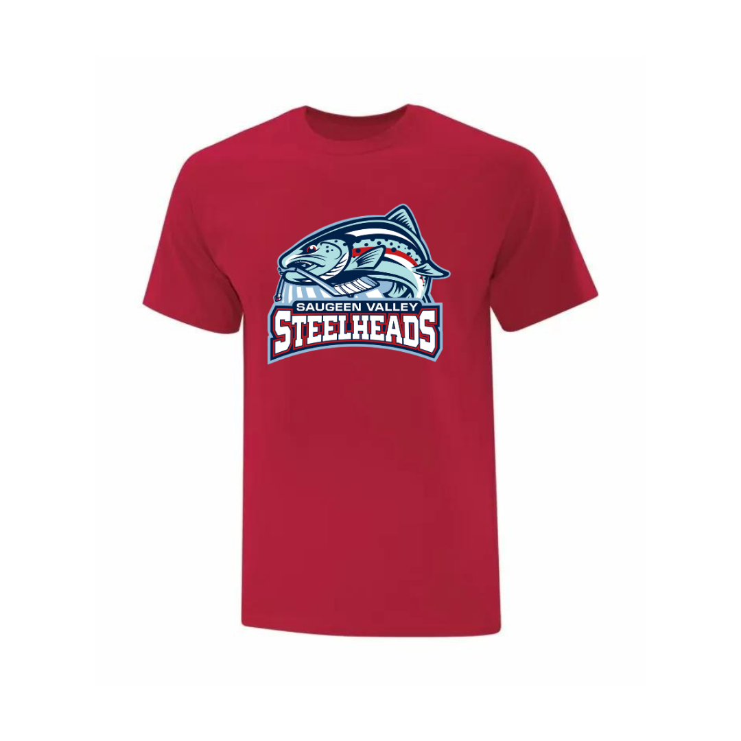 Cotton Full Chest T-Shirt - Saugeen Valley Steelheads