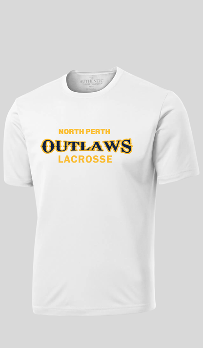 Text Logo Polyester T-Shirt -North Perth Outlaws