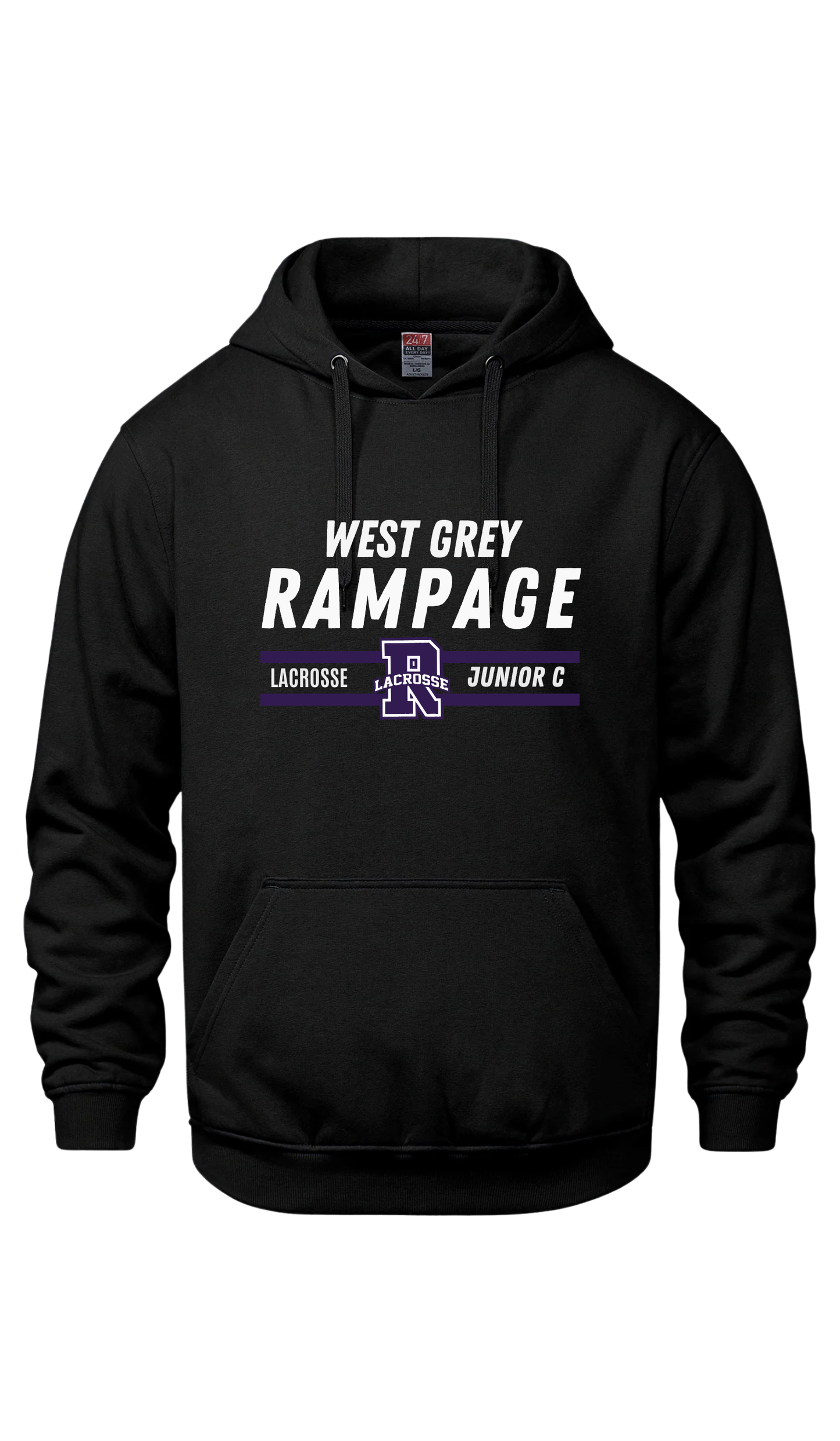 Hooded Sweatshirt- Rampage JR C Lacrosse